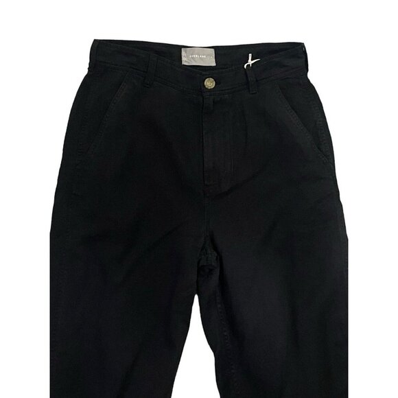 Everlane Womens Tencel Relaxed Chino Black Tapered Pants Size 4 - Picture 3 of 11